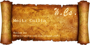 Weitz Csilla névjegykártya